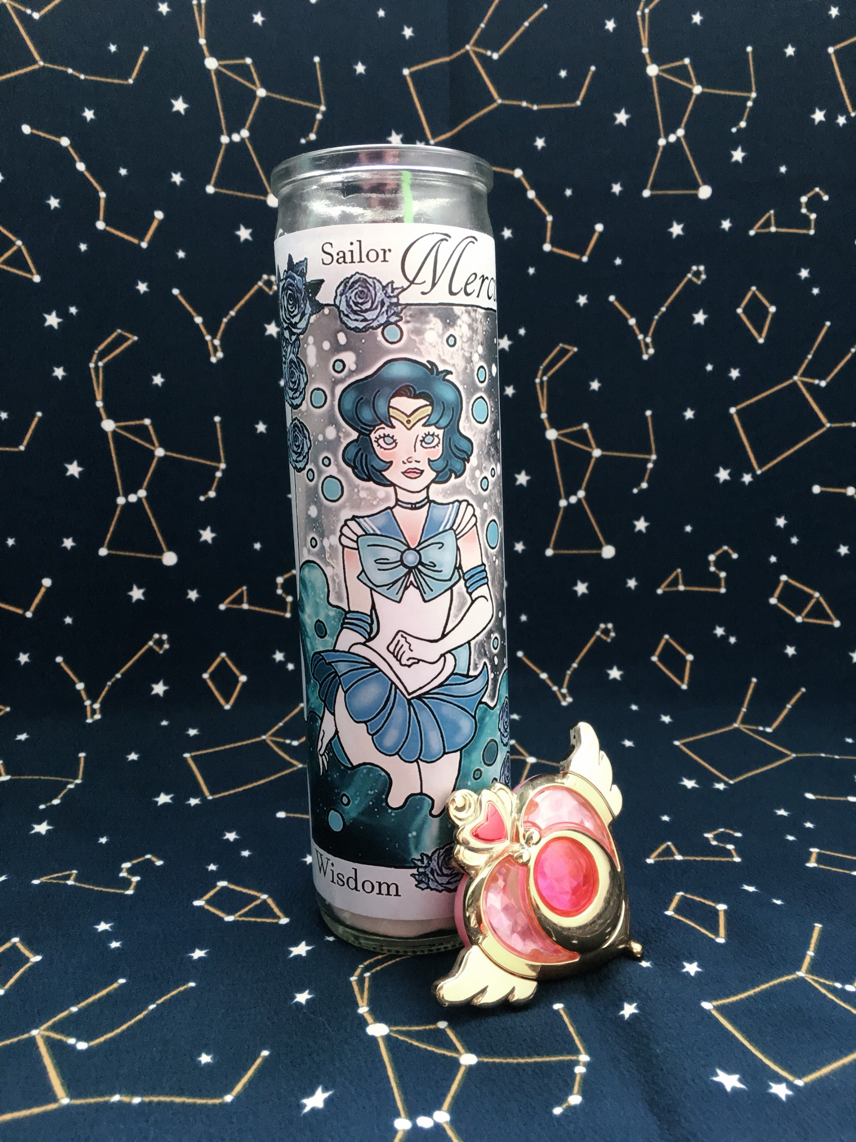 Sailor Moon Votive Candle Collection: Sailor Mercury